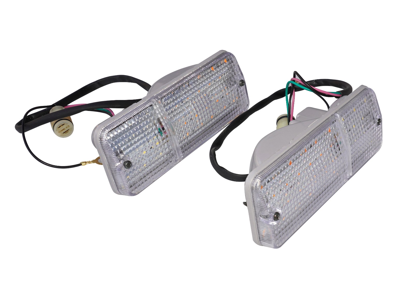 Front Turn Signal Indicator Light Set LED For Suzuki Samurai SJ413 SJ410 Jimny