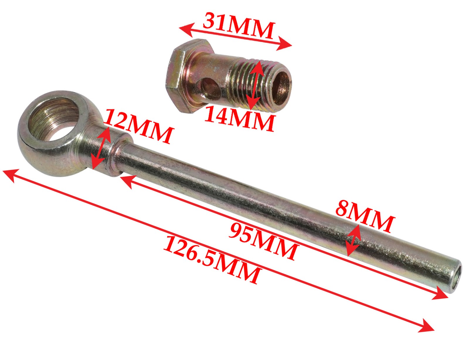 Fuel Tank Banjo Bolt Fits For Willys Jeeps CJ-2A CJ-3A CJ-3B 1946-1964