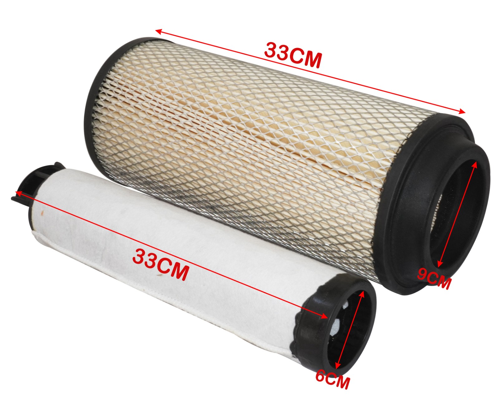 Air Filter Element Set Inner & Outer For JCB Backhoe 32/915801 32/915802
