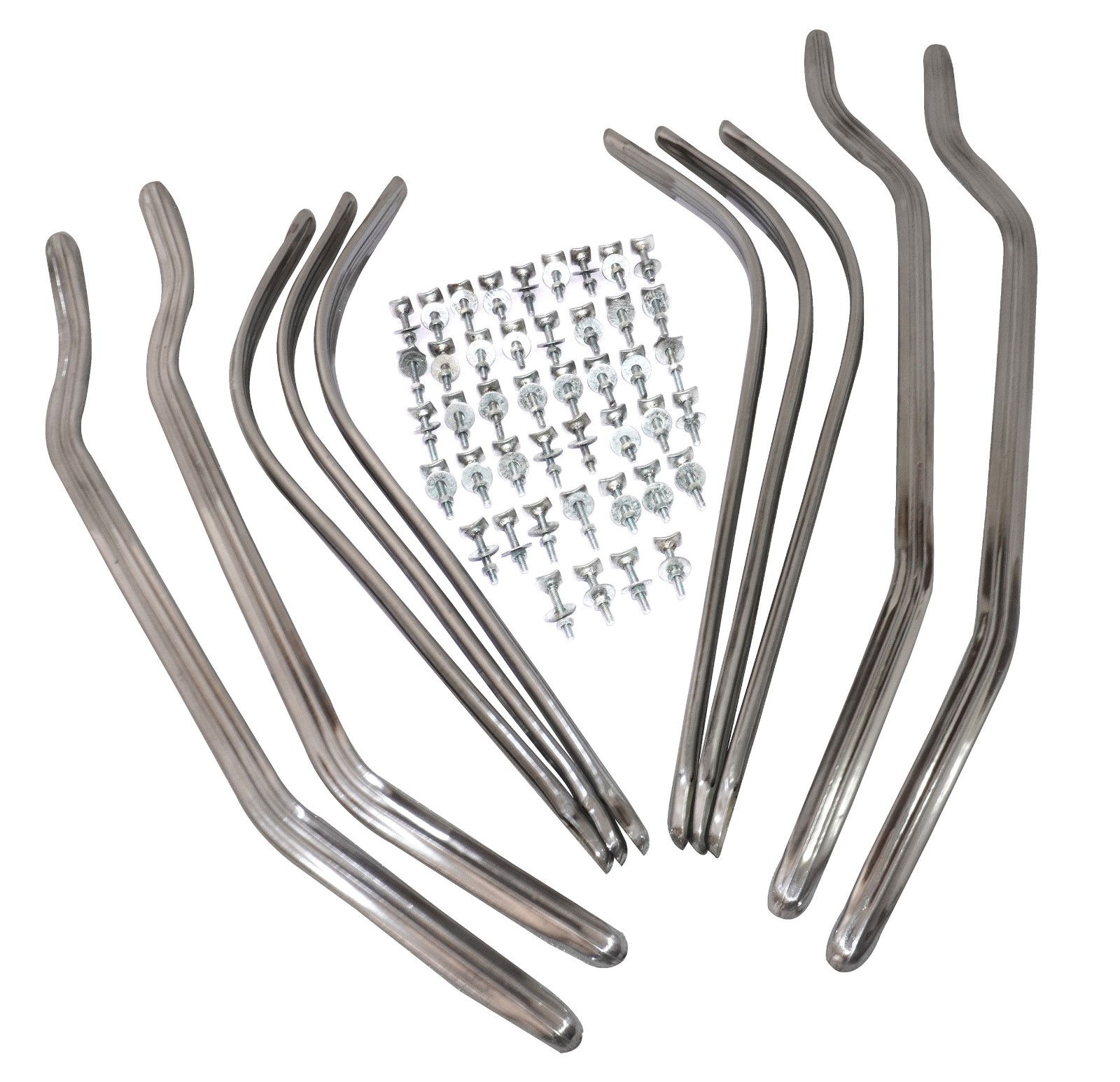 Alloy Rear Floor Runners Floor Strips Kit For Lambretta LI Series 1 & 2