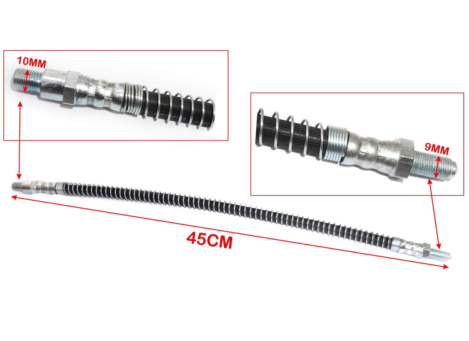 Brake Hose Set For Mahindra CJ340 CJ550 MM540 MM650 DP Jeeps