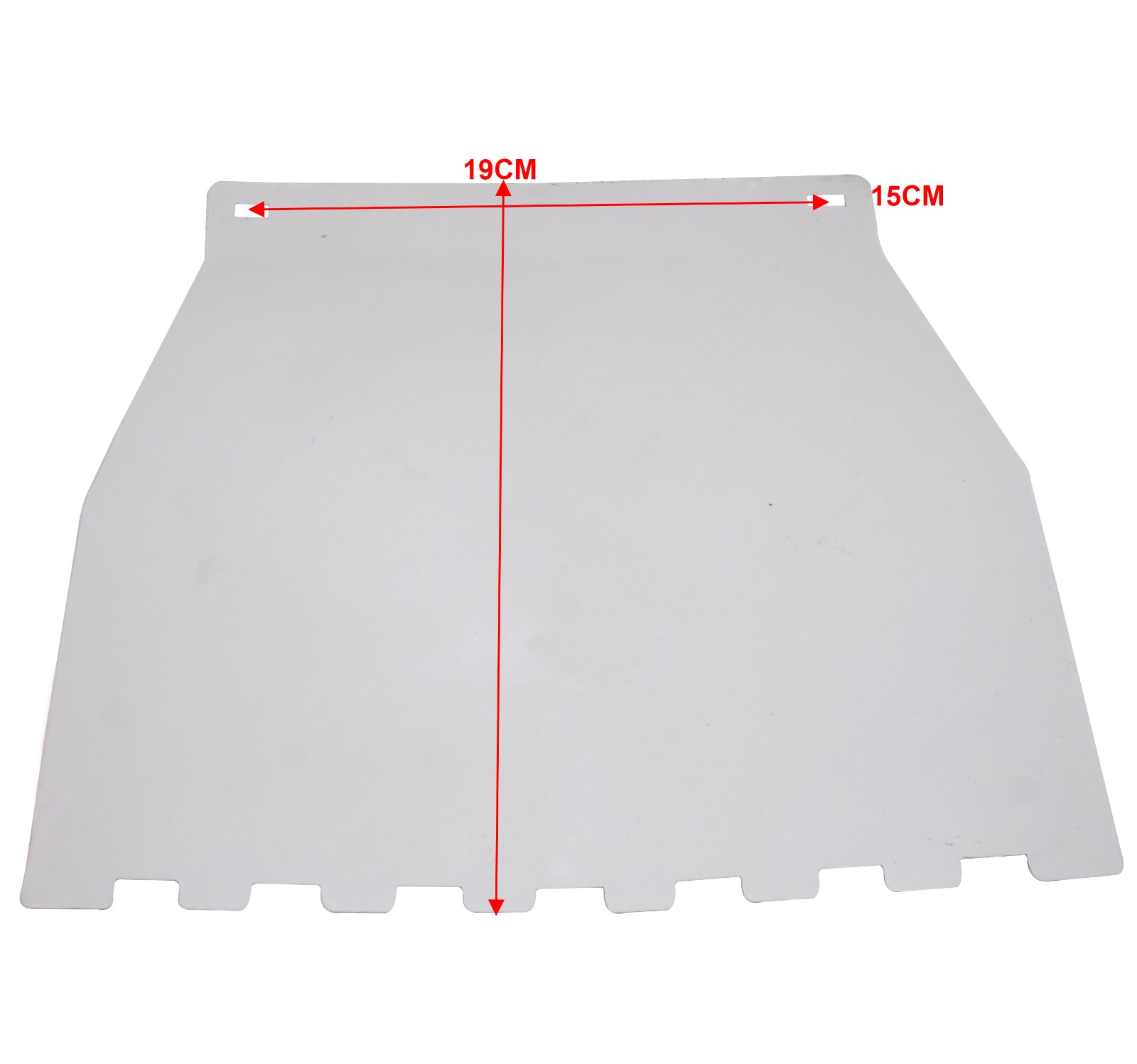 For Vespa Embossed Red & White Striped Rear Mud flap