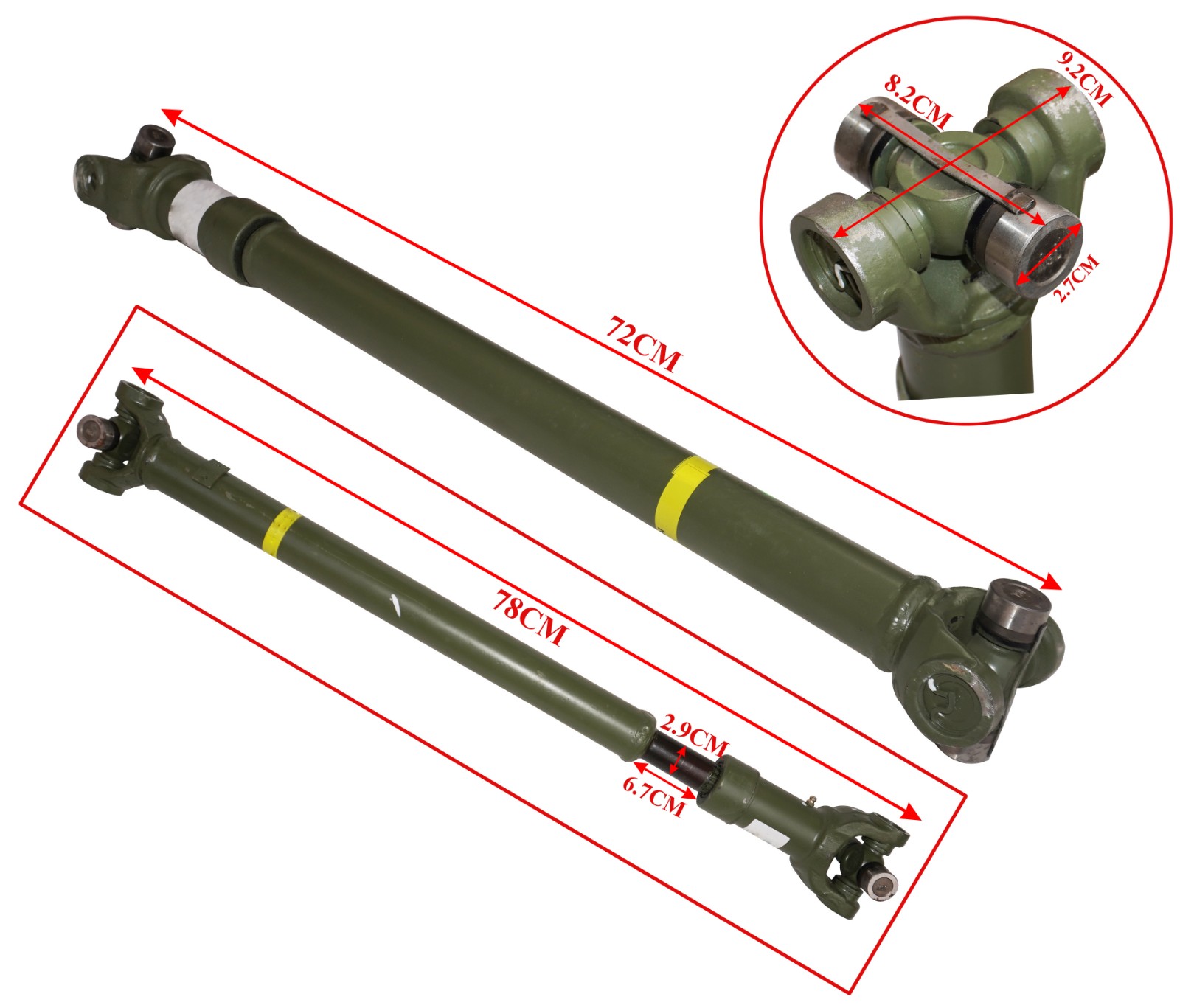 Front Propeller Shaft Assy 4WD For Mahindra Scorpio 2.6, 2.5, 2.2 0501AA0090N