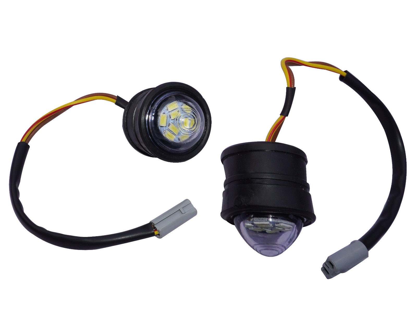 White LED Pilot Parking Light Assembly For Royal Enfield New Classic Reborn 350