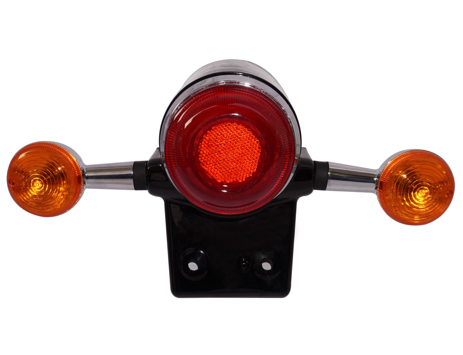 Chrome Indicator Tail Light + Bracket For Royal Enfield New Classic Reborn 350