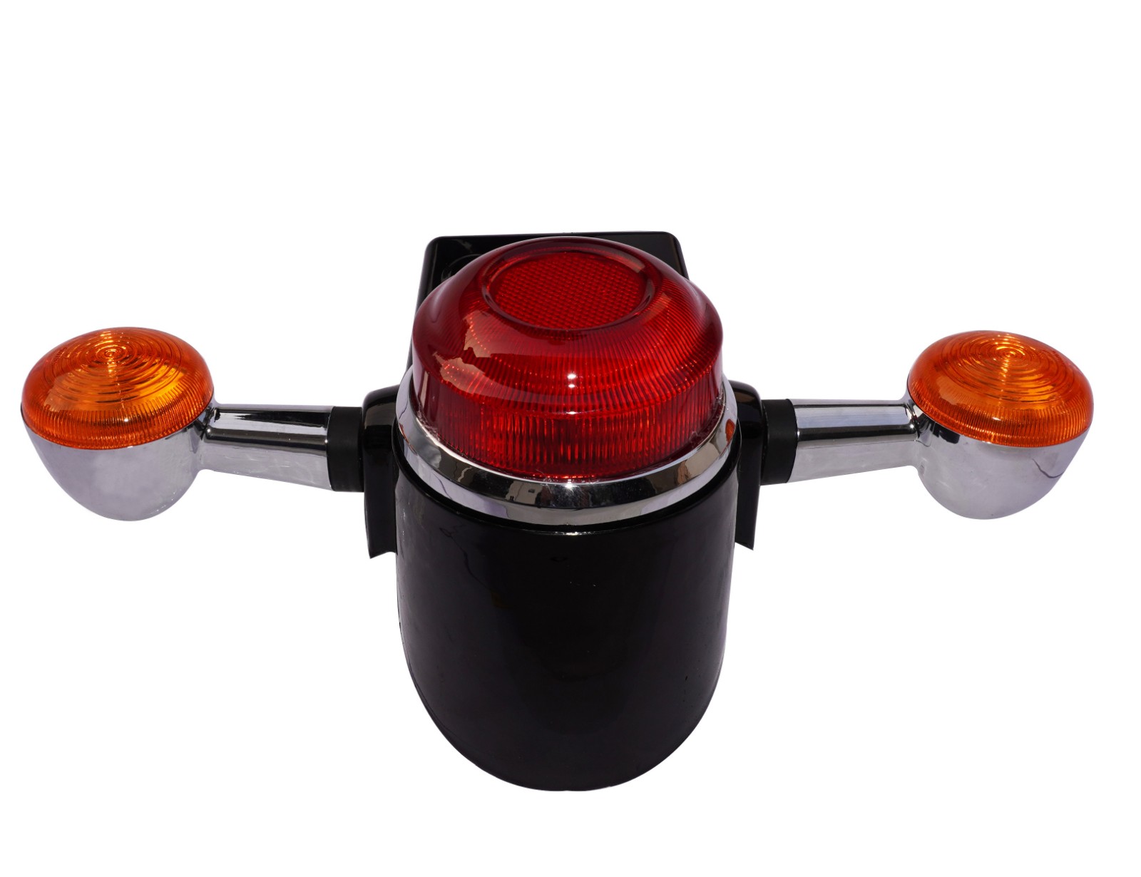 Chrome Indicator Tail Light + Bracket For Royal Enfield New Classic Reborn 350