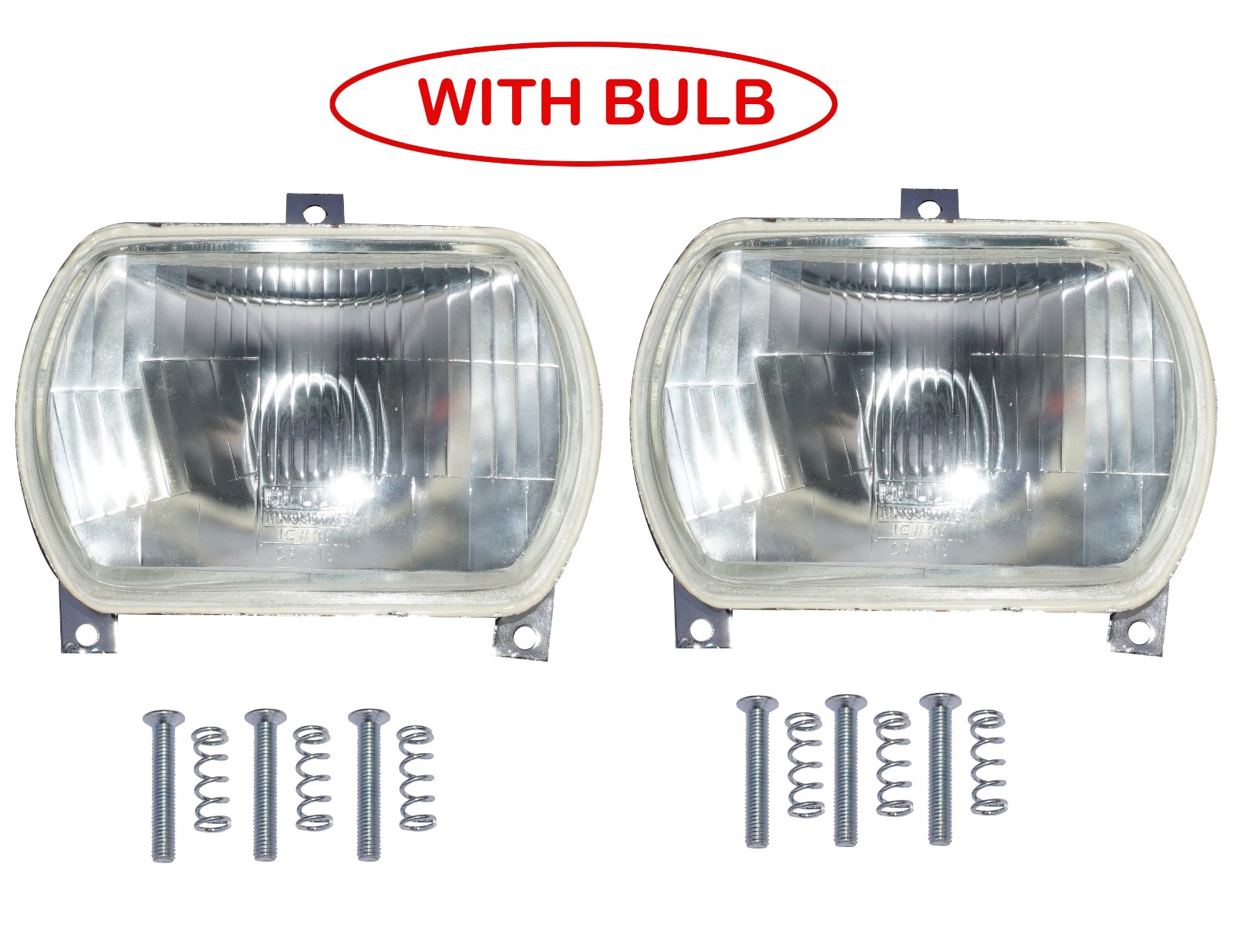 87346361 Headlamp 12V Set of 2 Fits For New Holland TN65 TN75 - OEM Genuine