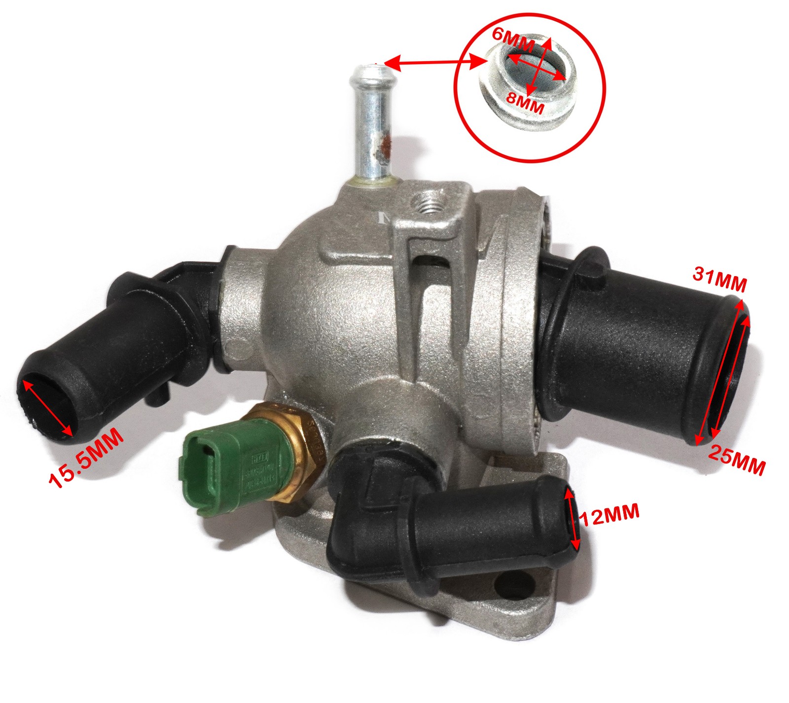 Thermostat Housing With Sensor For Fiat Grande Punto Linea S-Cross Ciaz 55224022