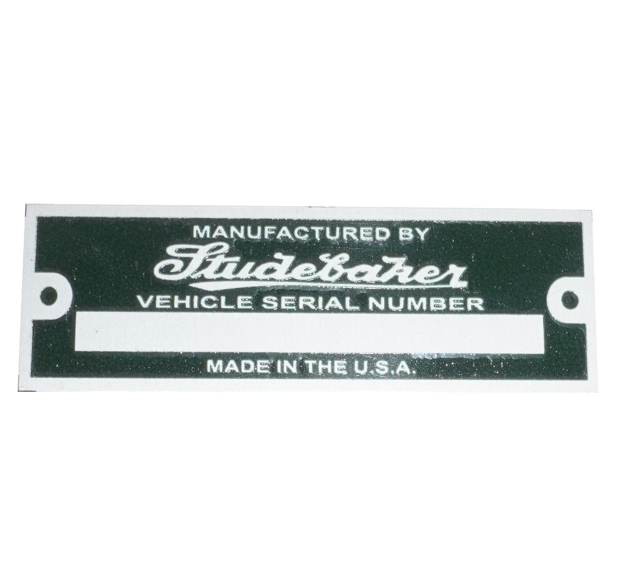 Studebaker Car Chassis Serial Number Data Plate