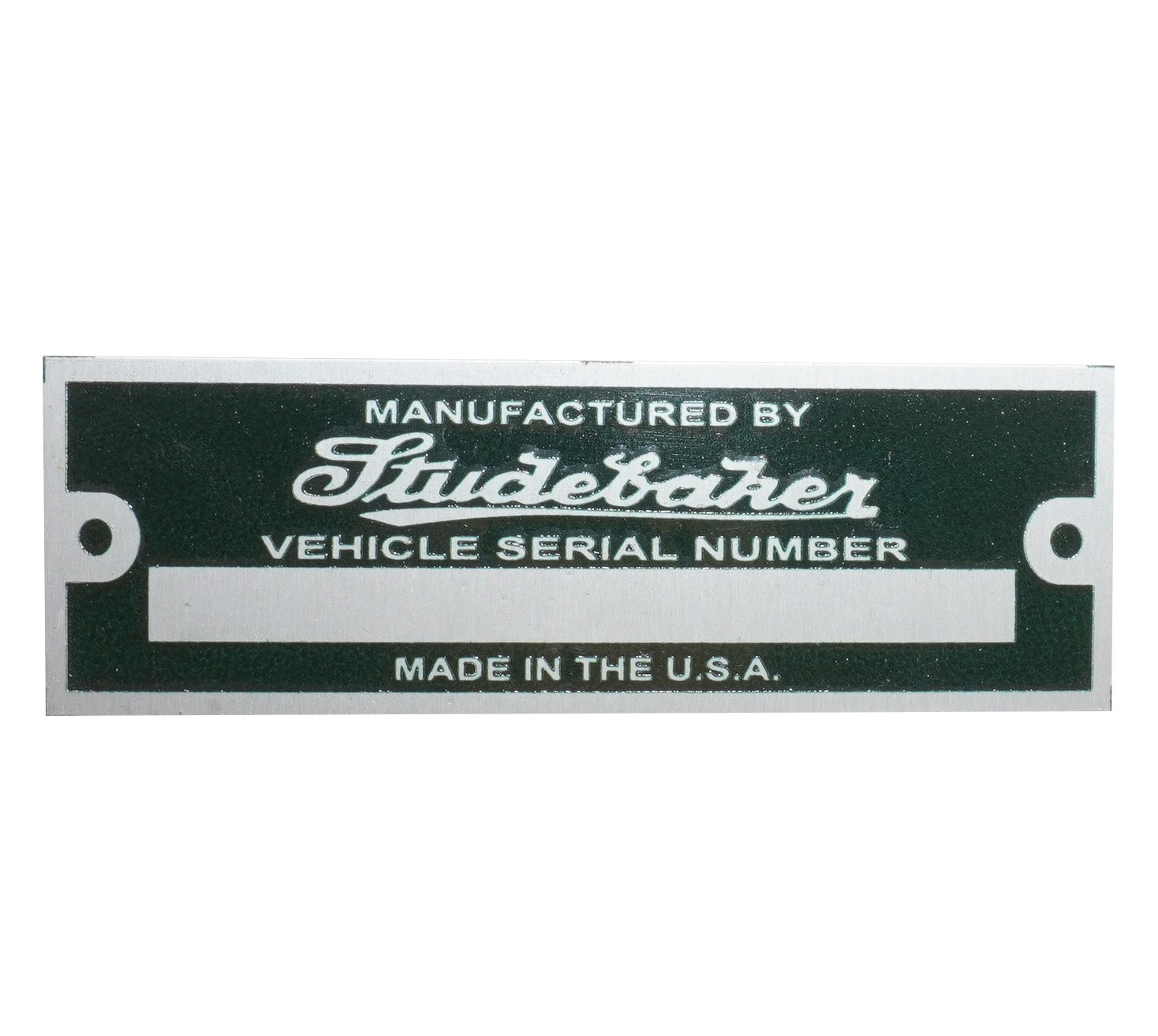 Studebaker Car Chassis Serial Number Data Plate