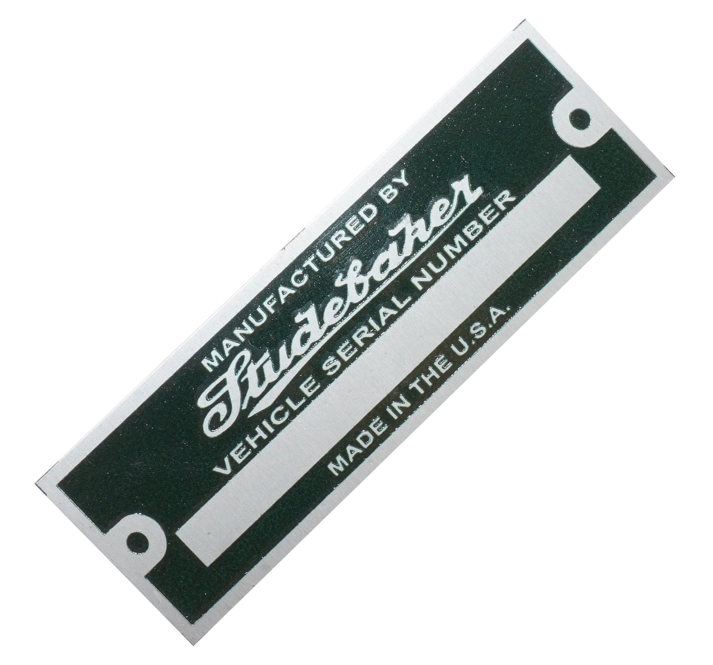 Studebaker Car Chassis Serial Number Data Plate