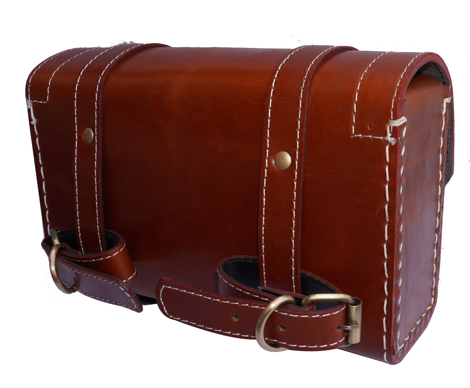 Pure Leather Tool Bag Brown For Indian Motorcycle