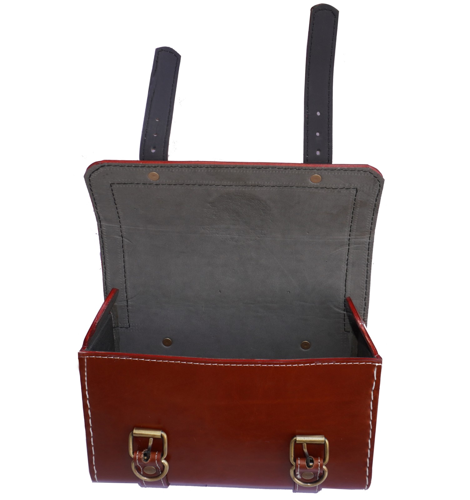 Pure Leather Tool Bag Brown For Indian Motorcycle