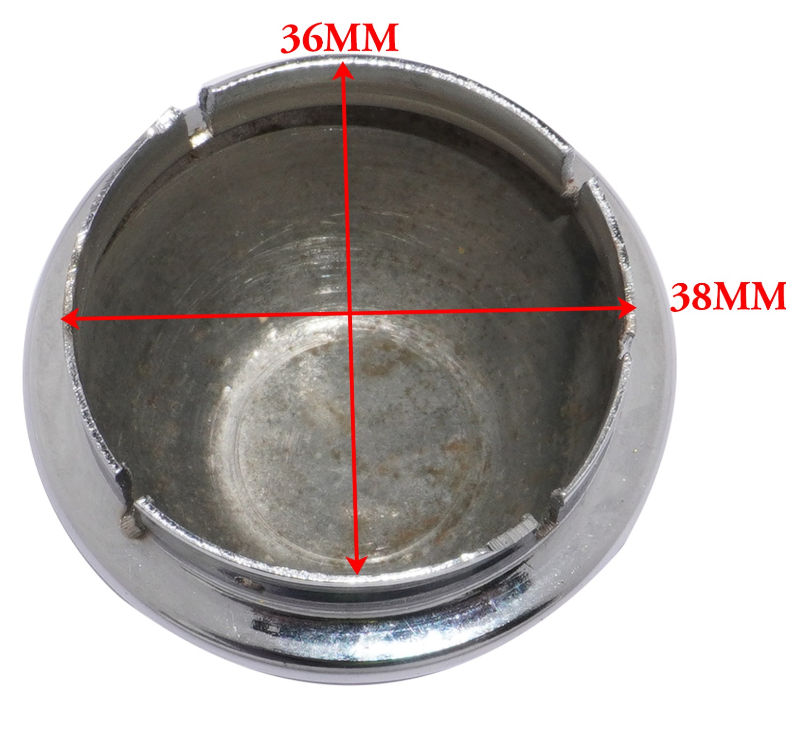 Axle Hub Nut Cap Cover Set Steel 8'' Wheel For Vespa Old Models Front & Rear