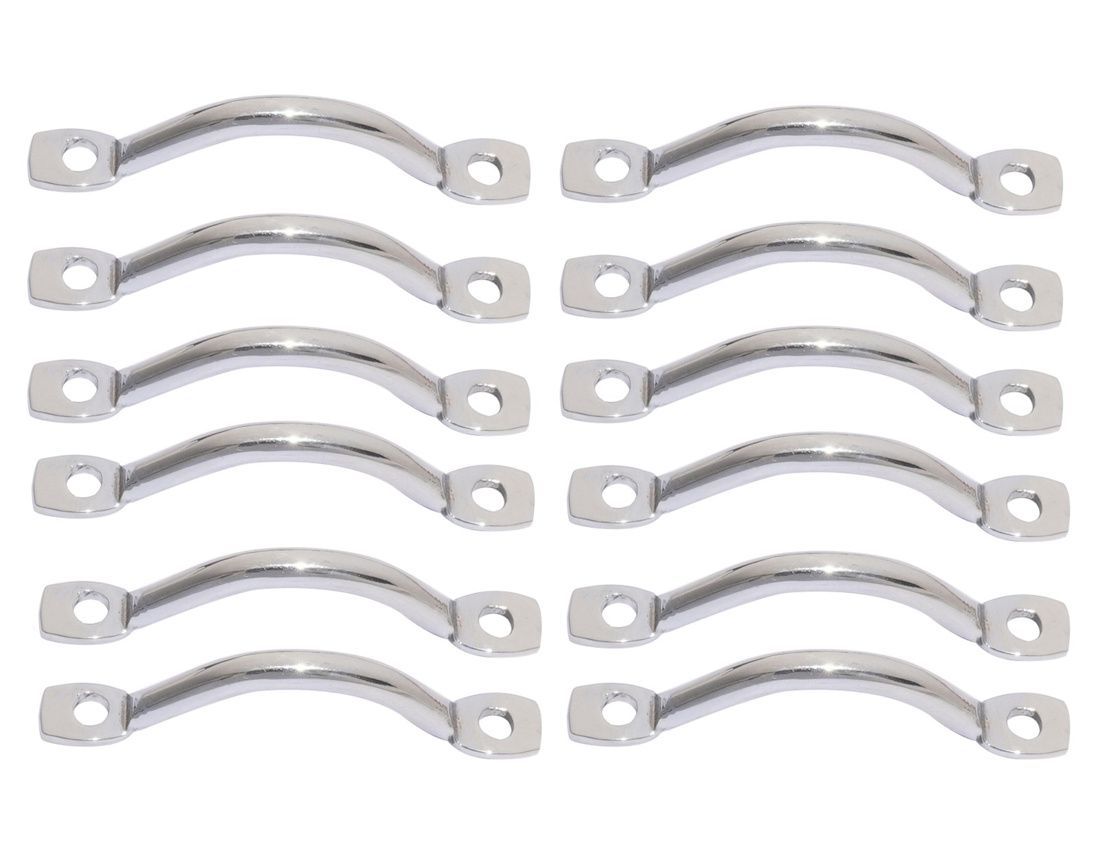 Footman Loops Bracket 12 Pcs Chrome For Jeeps Willys MB GPW CJ2A 3A 3B CJ5 M38