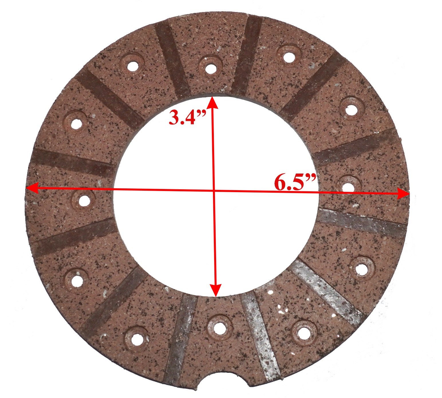 Brake Lining 8 Unit 6 1/2'' For International Fordson Leyland Landini Mahindra Tractor