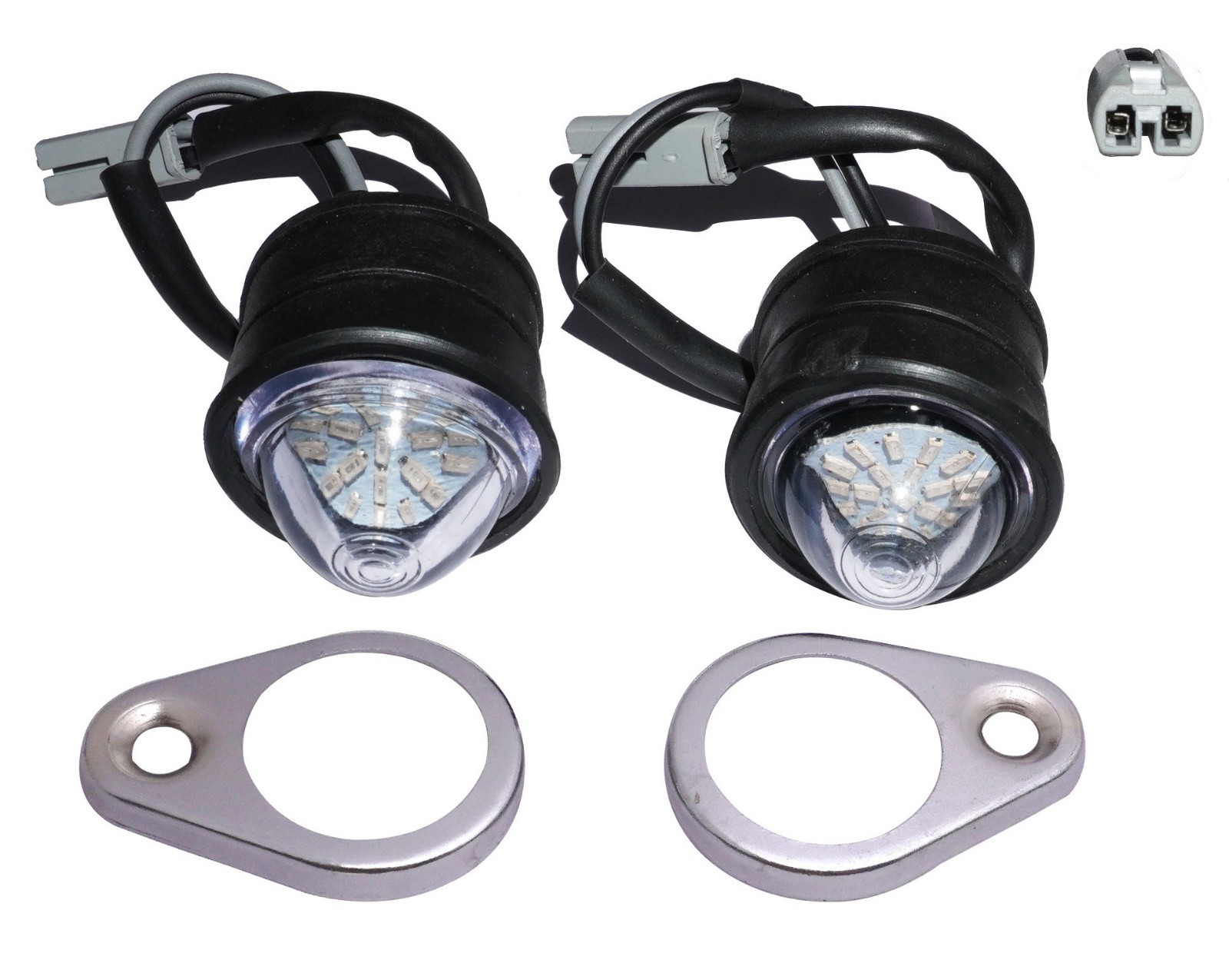 Red LED Pilot Parking Light Assembly For Royal Enfield New Classic Reborn 350