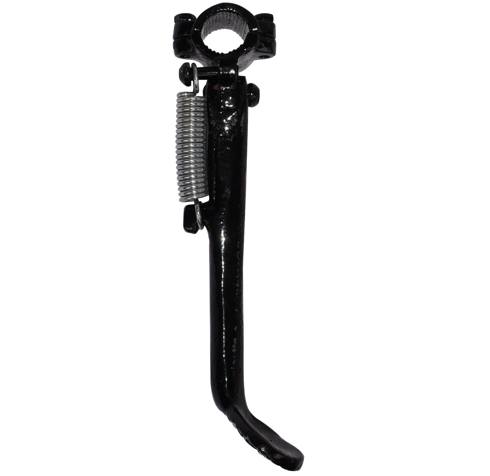 Side Stand Black 1 1/4" Universal Clamp Fits For BSA Norton Matchless Triumph