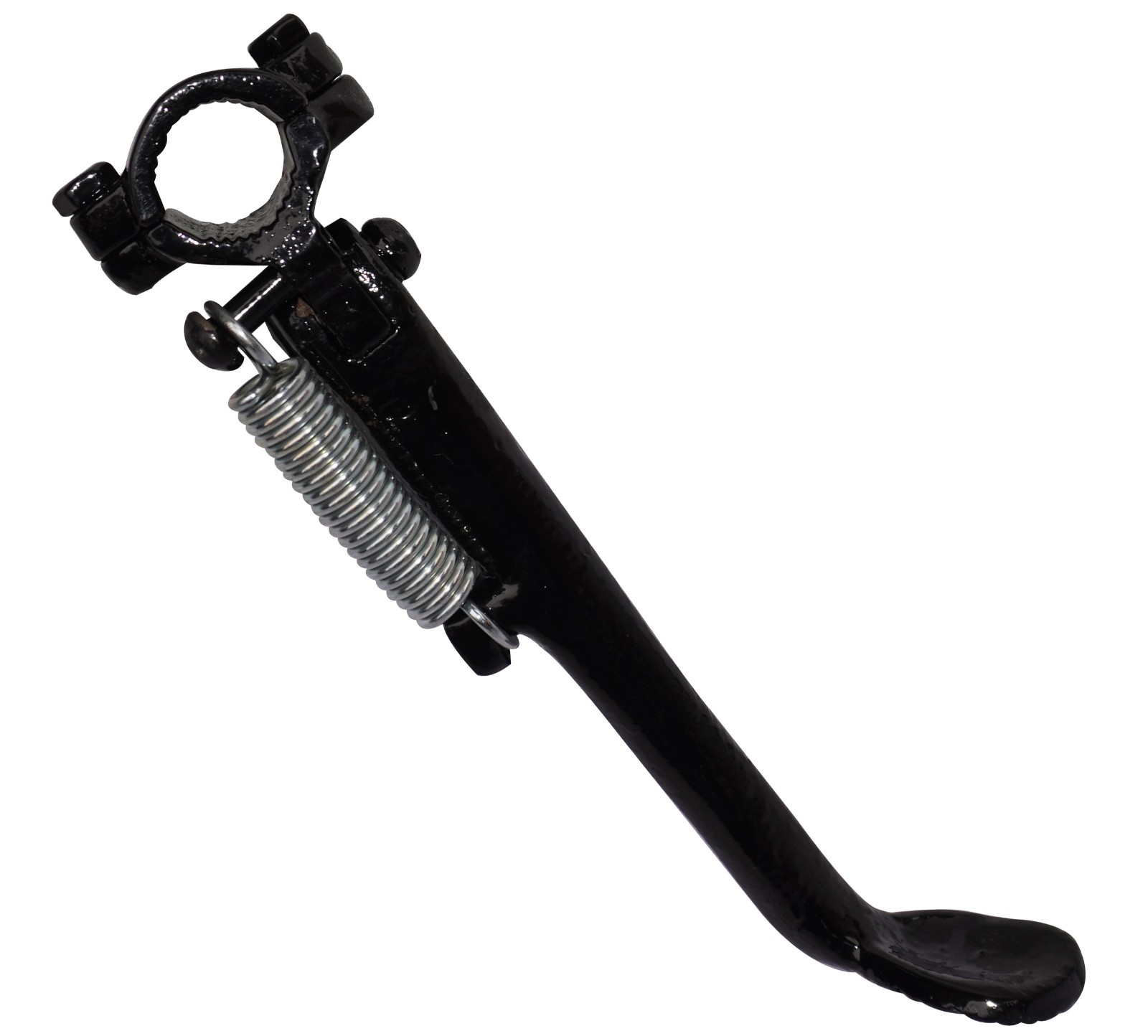 Side Stand Black 1 1/4" Universal Clamp Fits For BSA Norton Matchless Triumph