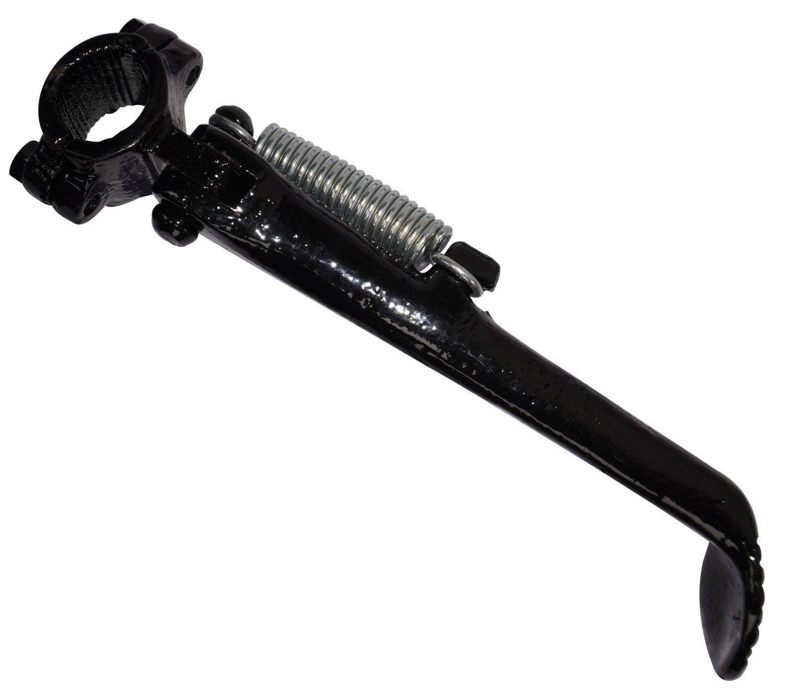 Side Stand Black 1 1/4" Universal Clamp Fits For BSA Norton Matchless Triumph