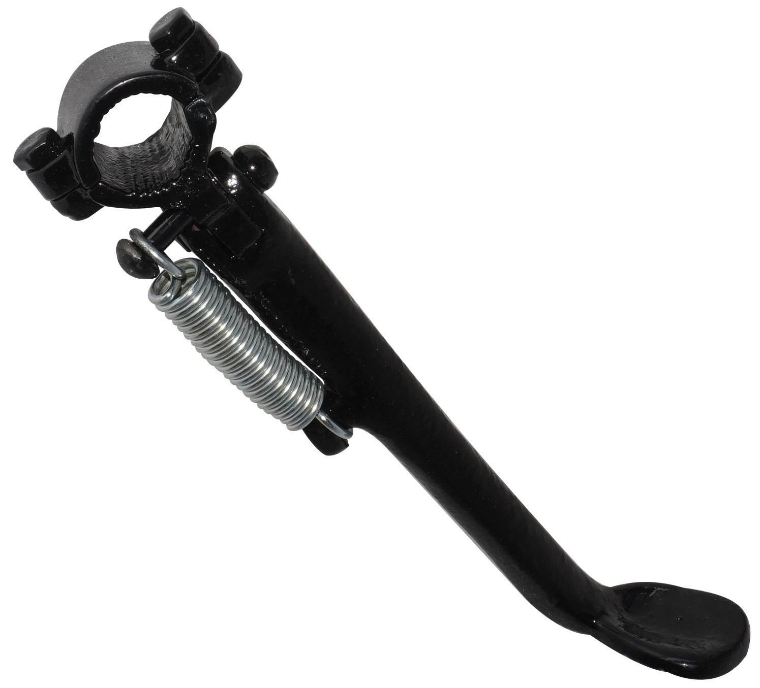 Side Stand Black 1 1/4" Universal Clamp Fits For BSA Norton Matchless Triumph