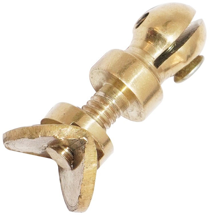 Front Number Plate Fixing Nut Brass Fits For BSA Norton Royal Enfield