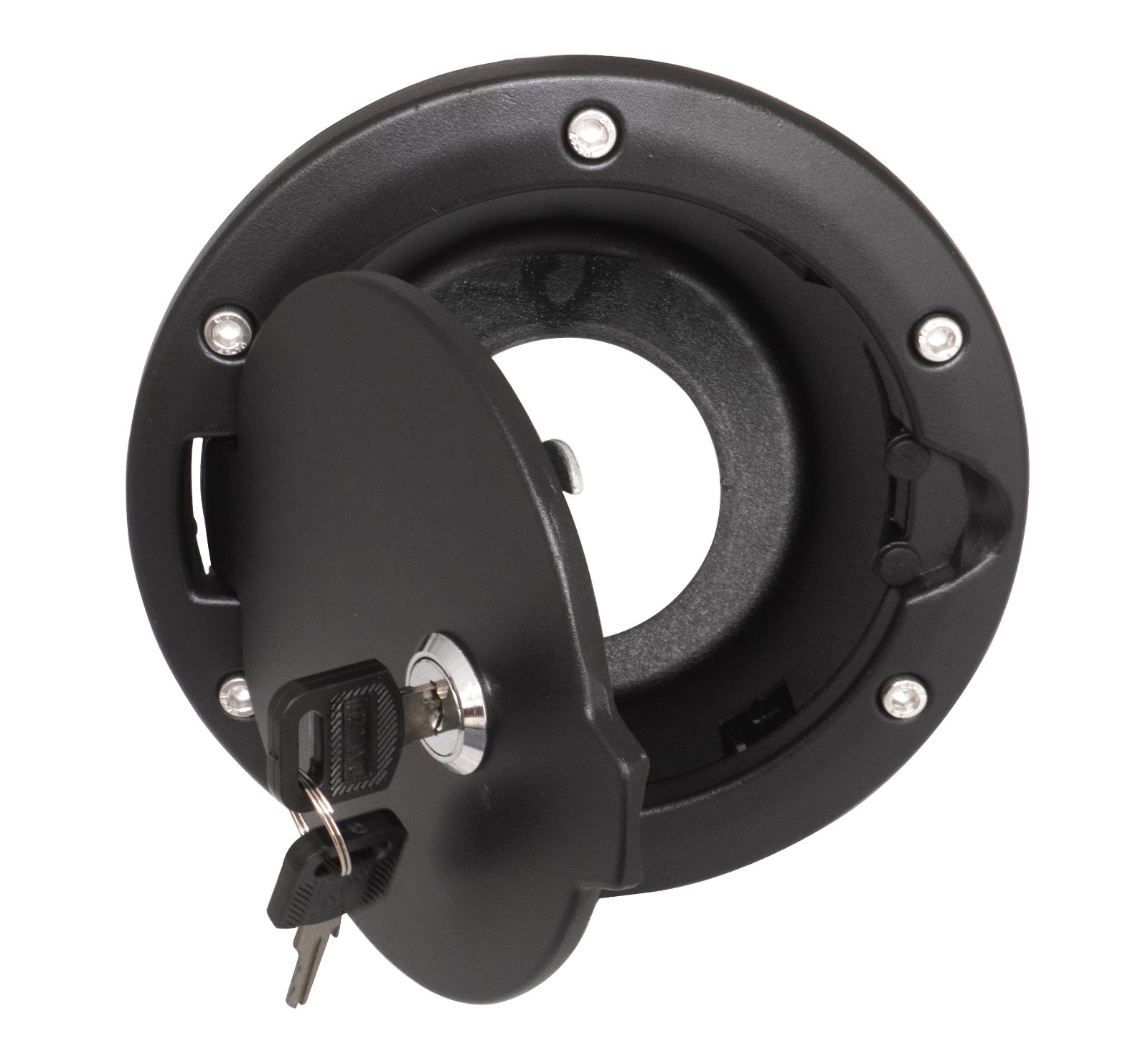 Locking Door Gas Cap Tank Fuel Filler Cover 2 Keys Fits Jeeps Wrangler TJ 97-06