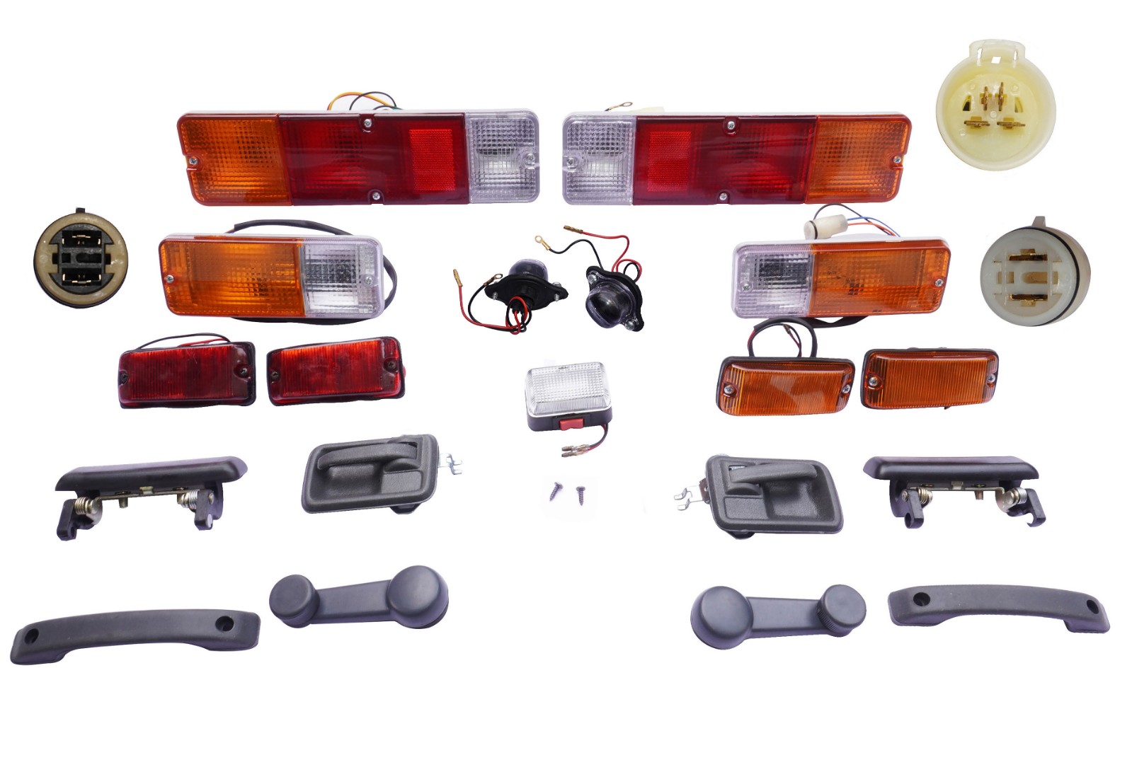 For Suzuki Samurai Sierra SJ410 SJ413 Jimny Bumper Offer Light and Handle Set