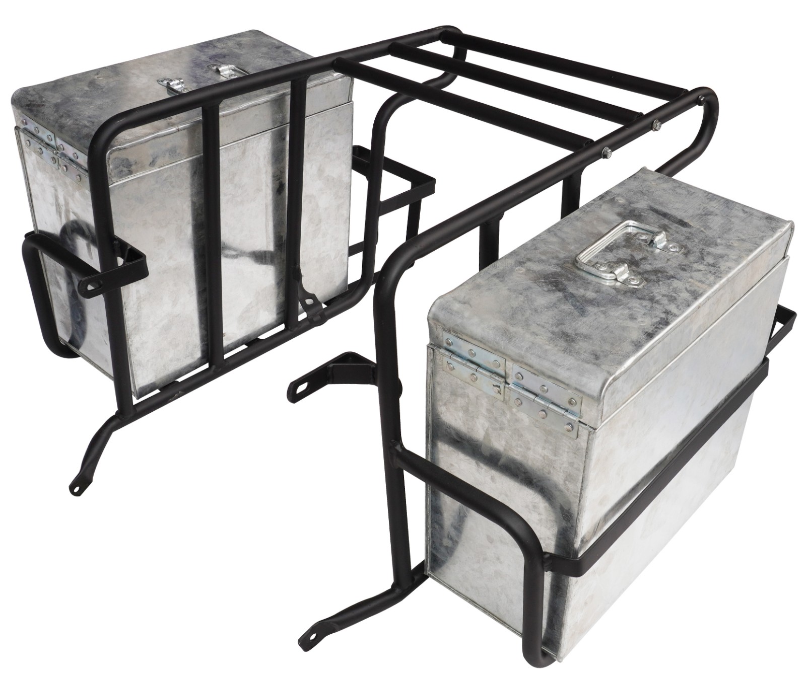 Luggage Carrier With Saddle Case Box For Royal Enfield New Classic Reborn 350