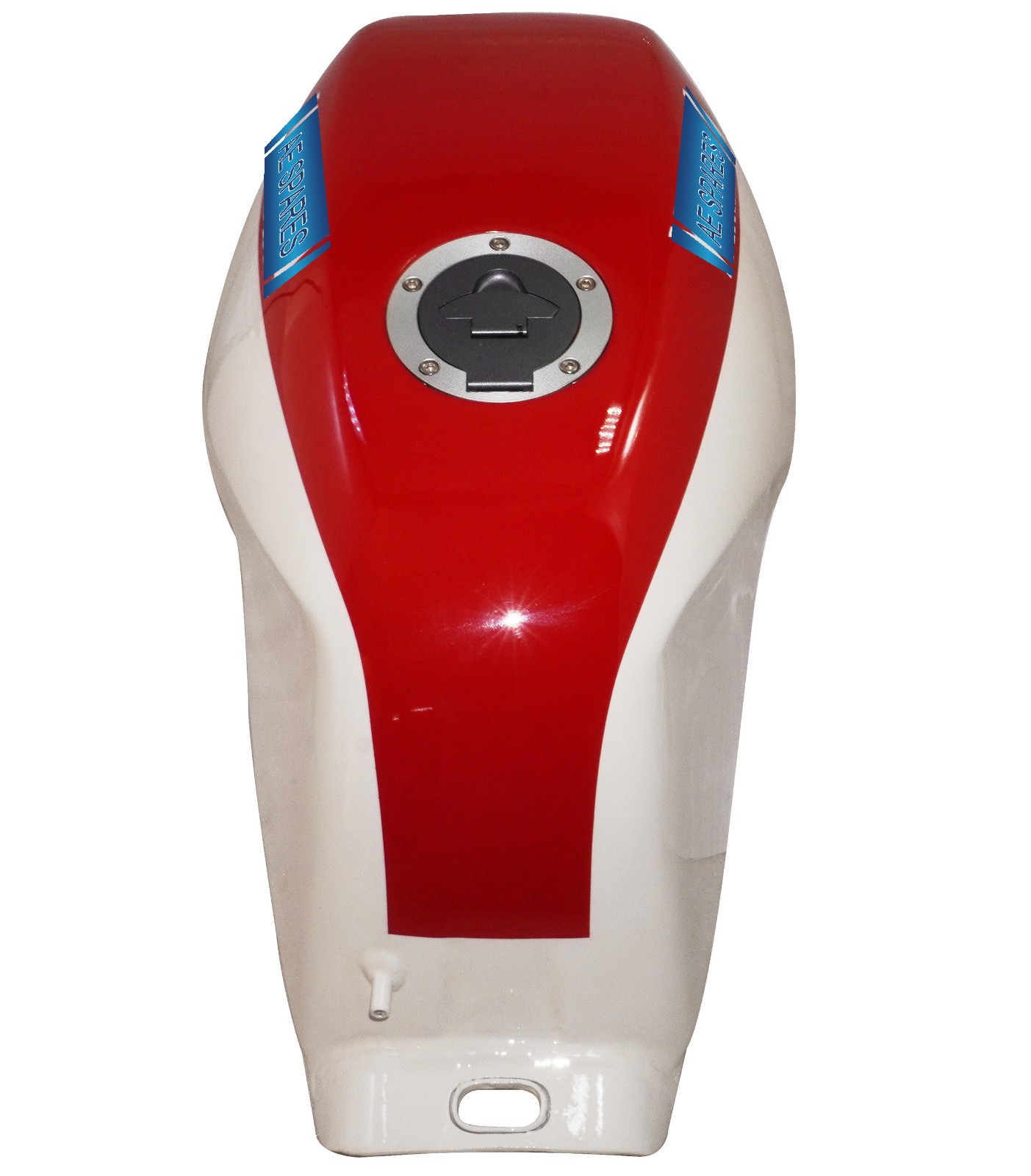 Petrol Gas Fuel Tank Moto GP Light Aluminium Red & White For Yamaha TZR TZR250