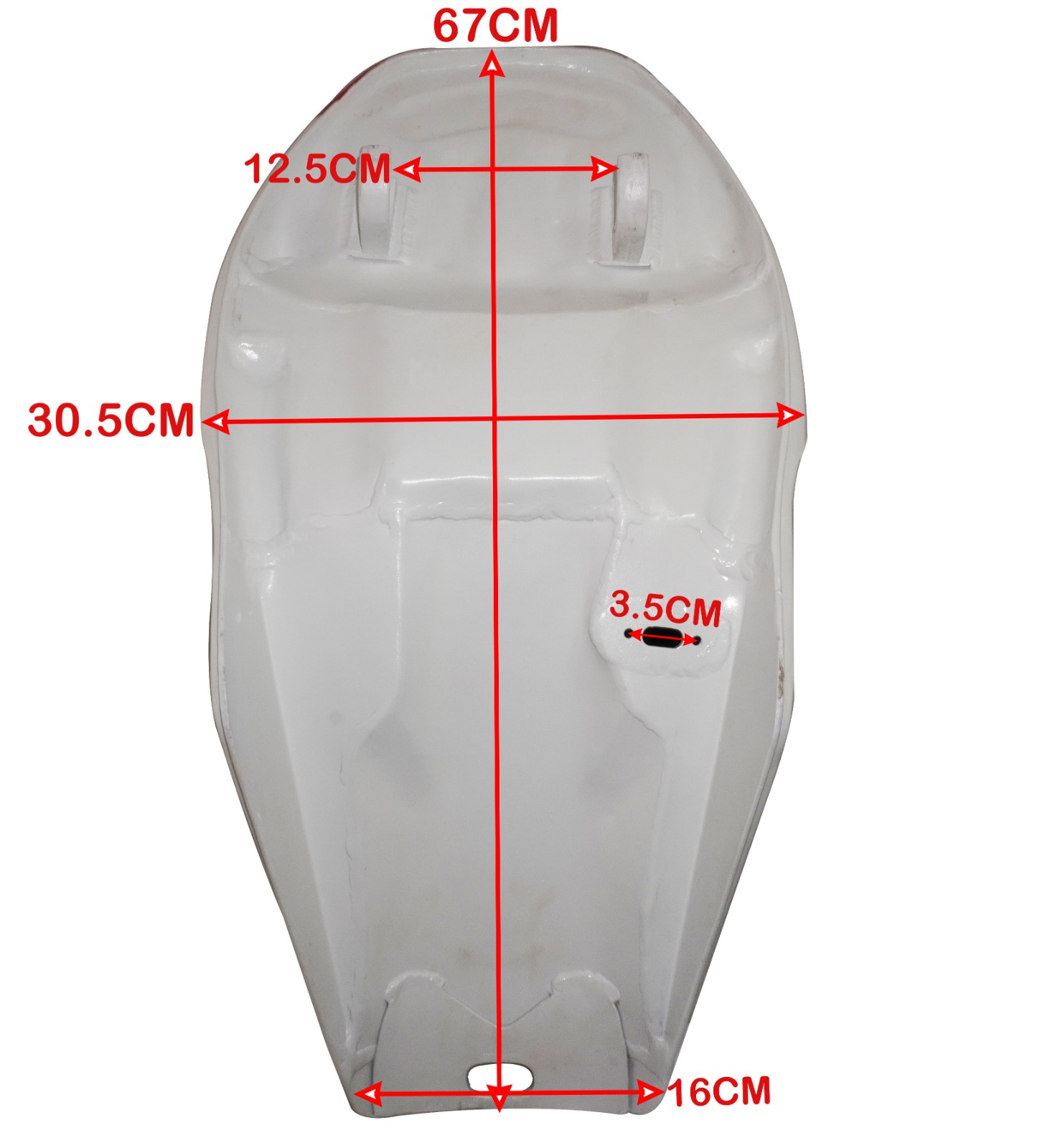 Petrol Gas Fuel Tank Moto GP Light Aluminium Red & White For Yamaha TZR TZR250