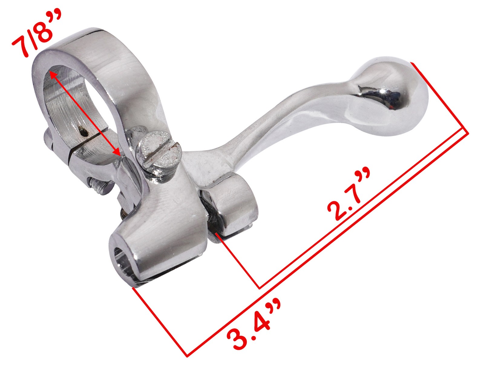 Vintage Air Choke Mag Lever LH 7/8" Brass Chrome Plated For BSA Norton Triumph