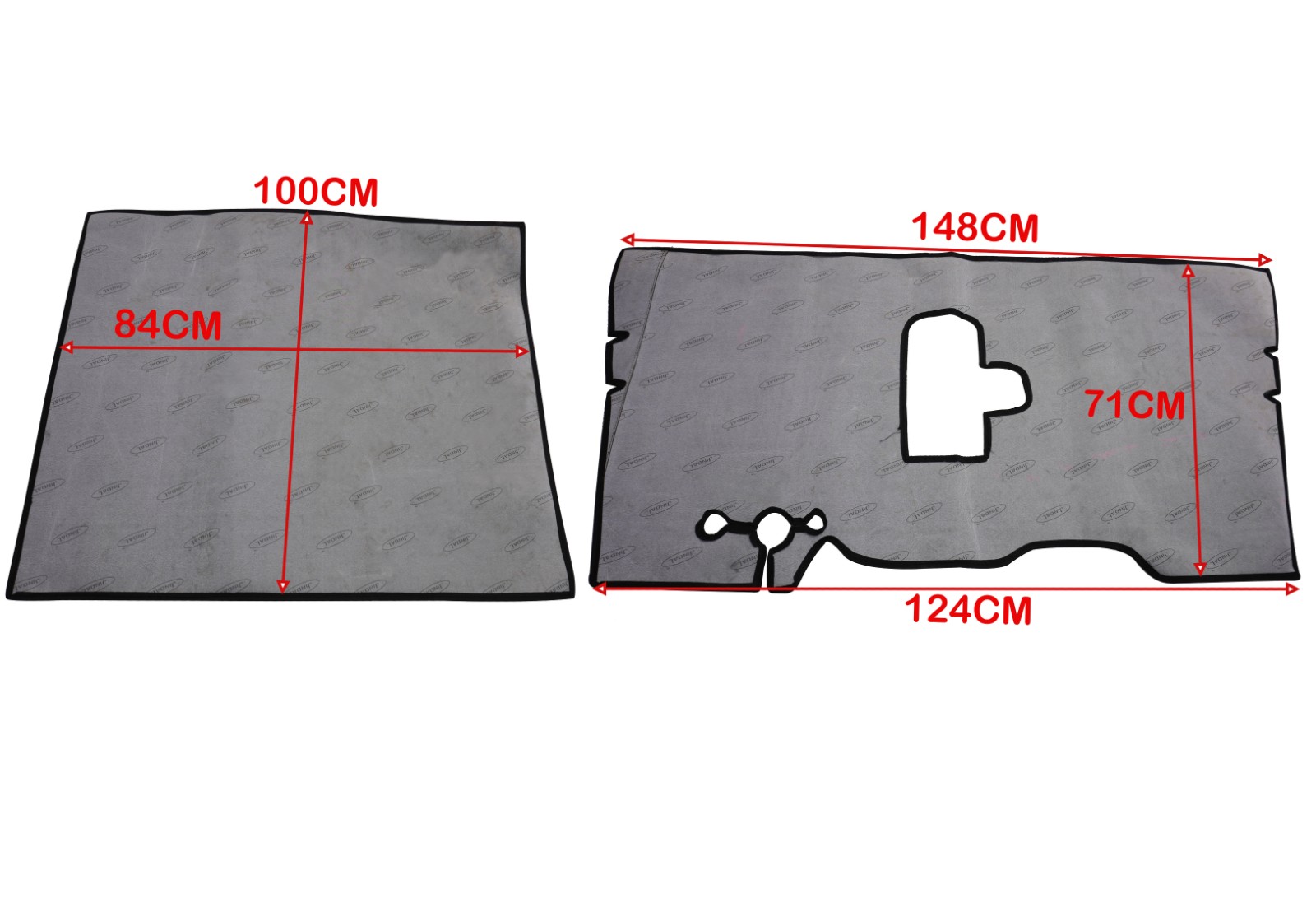 Floor Mat Set For Jeeps Willys 41-71 MB GPW CJ-2A 3A 3B, 5 M38 M38A1 LHD