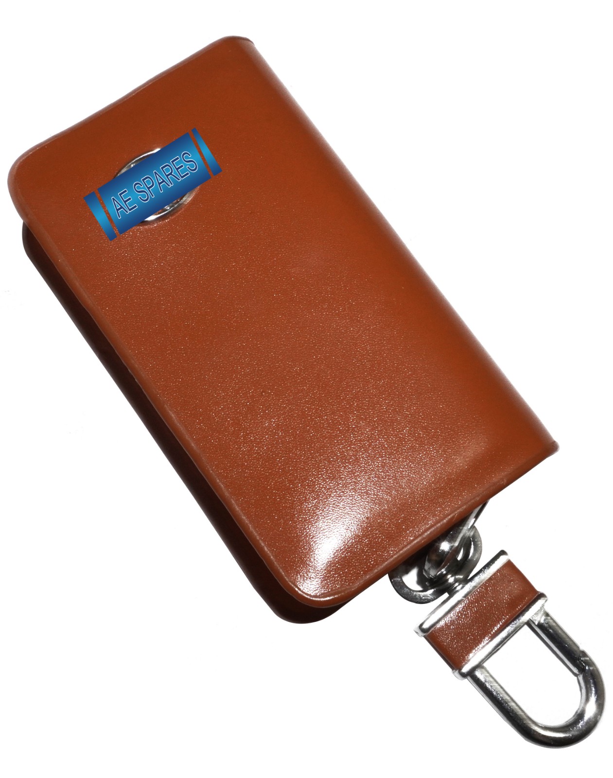 Faux Leather Car Key Case Keyring Organizer Wallet Bag Remote Control Holder