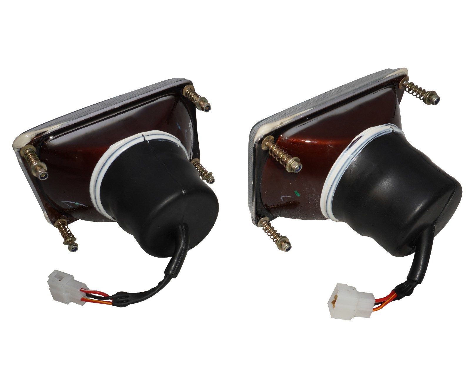 Pair Head Lamp With Bulb For Mahindra Tractor 007700074C91 007700222C91