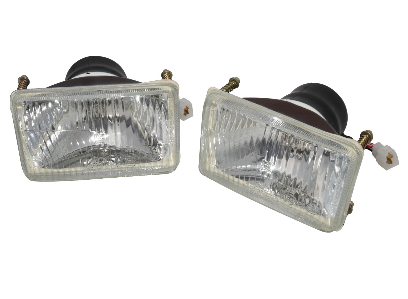 Pair Head Lamp With Bulb For Mahindra Tractor 007700074C91 007700222C91