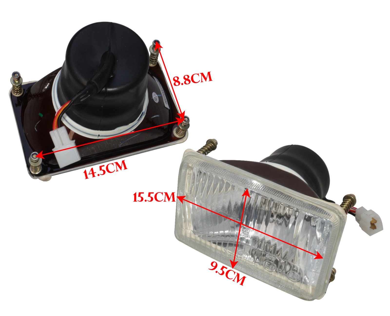 Pair Head Lamp With Bulb For Mahindra Tractor 007700074C91 007700222C91