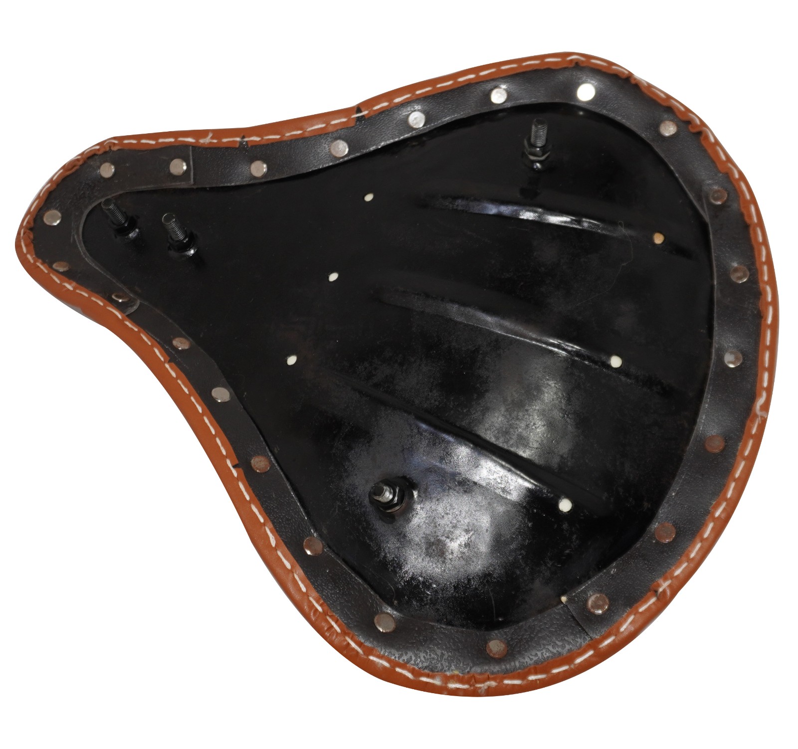 Genuine Leather Front Seat Brown Fits For Royal Enfield Classic 350cc 500cc