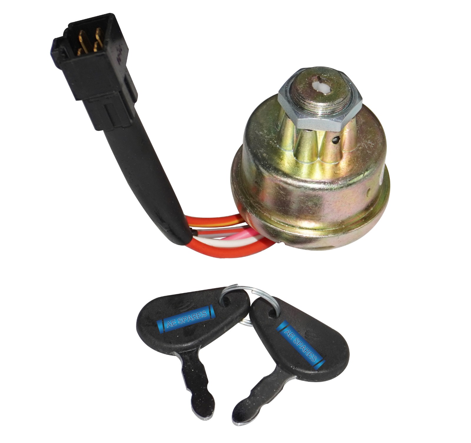 Ignition Starter Switch With 2 Keys For New Holland Tractor N/M