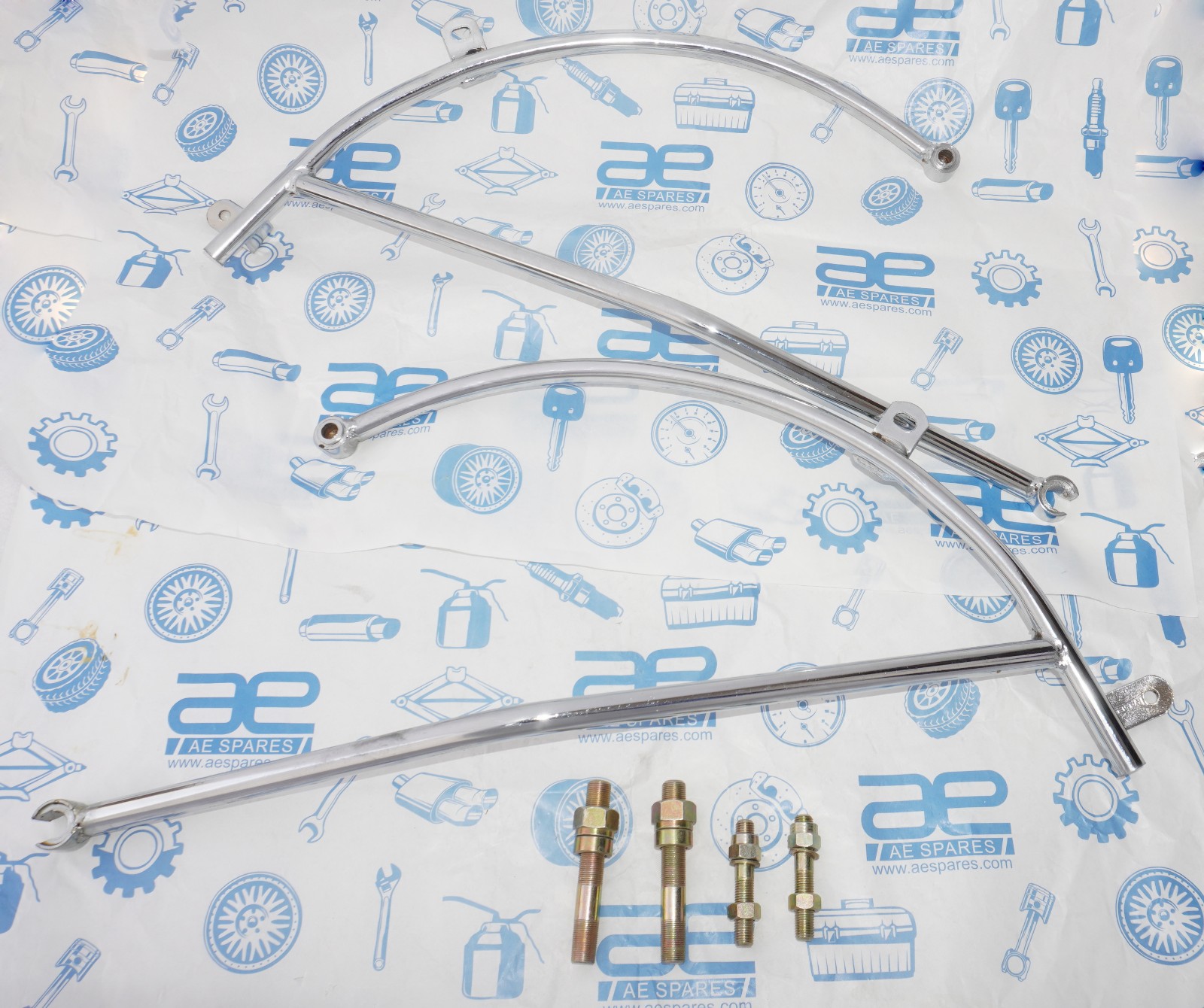 Fits For Royal Enfield 500 Rear Mudguard Carrier LH RH Chrome Plated