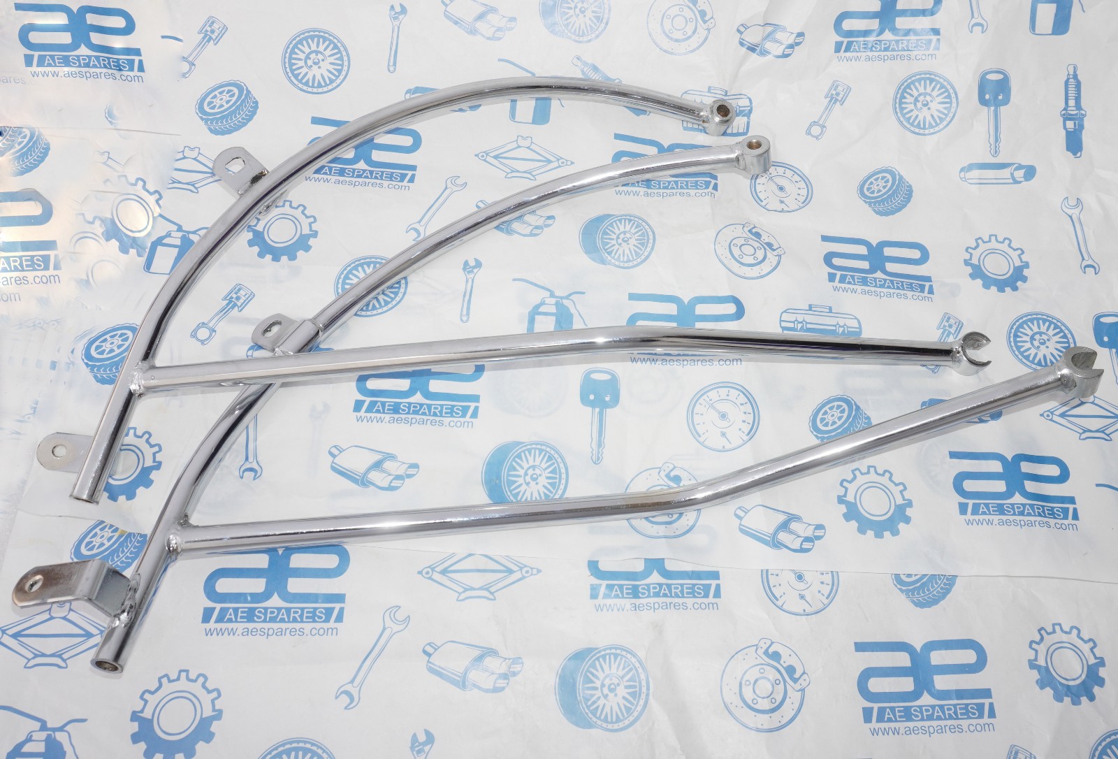 Fits For Royal Enfield 500 Rear Mudguard Carrier LH RH Chrome Plated