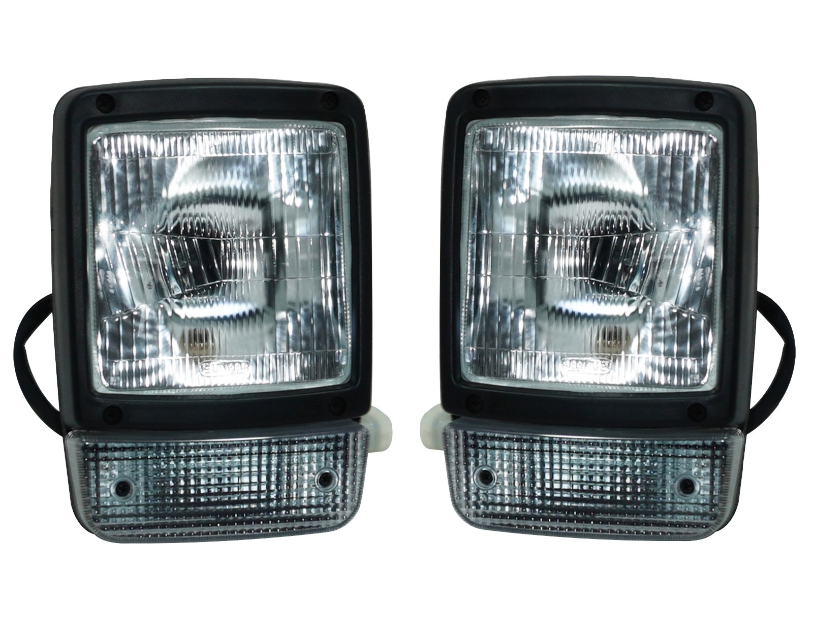 Front Headlight Headlamp With Indicator Assembly Pair For JCB 4DX