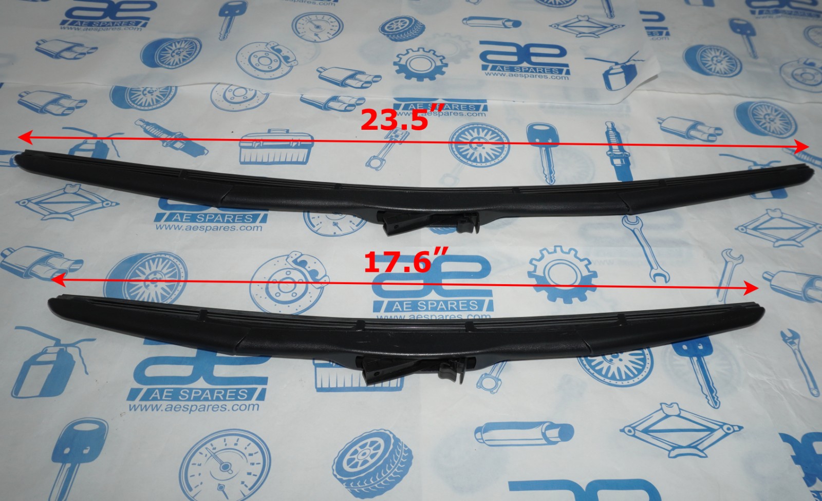 Front Windshield Wiper Blade Pair 23.5"/17.6" For Suzuki SX4