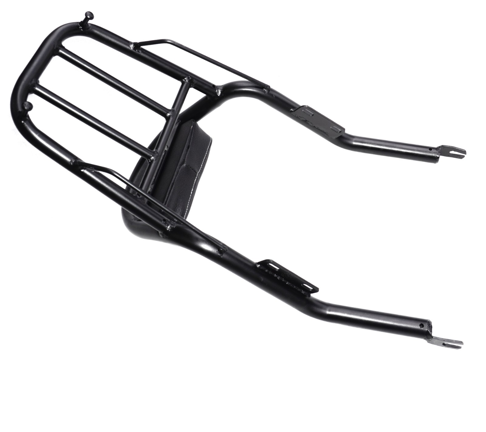 Rear Luggage Carrier With Backrest Black For Royal Enfield Classic Reborn 350