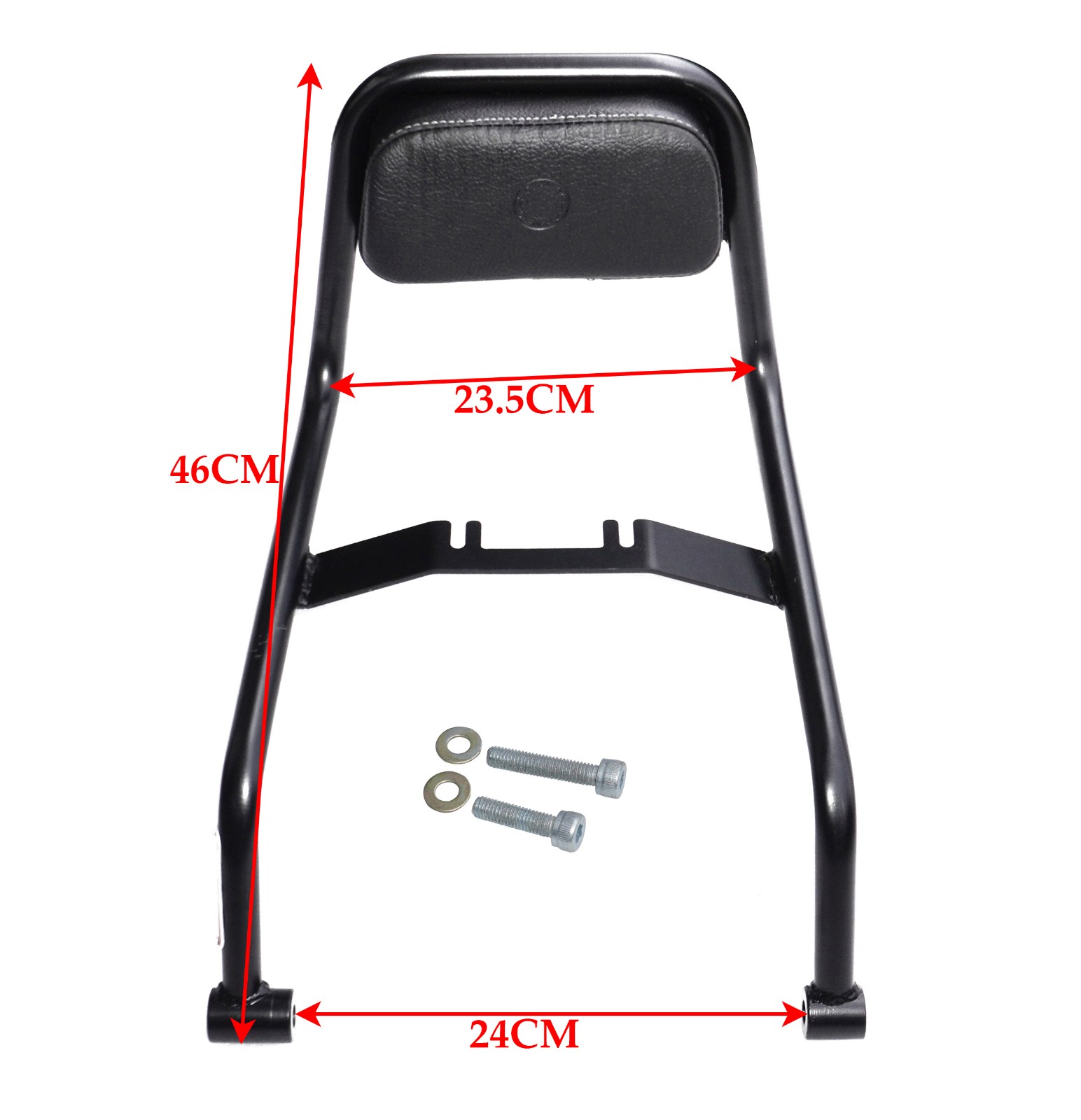 Passenger Backrest With Black Pad Fits For Royal Enfield Super Meteor 650cc