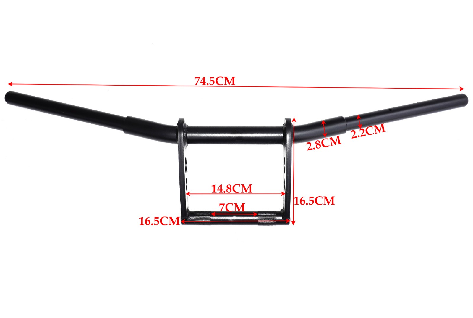 Rider Handlebar Steel Black Fits For Royal Enfield Meteor 350