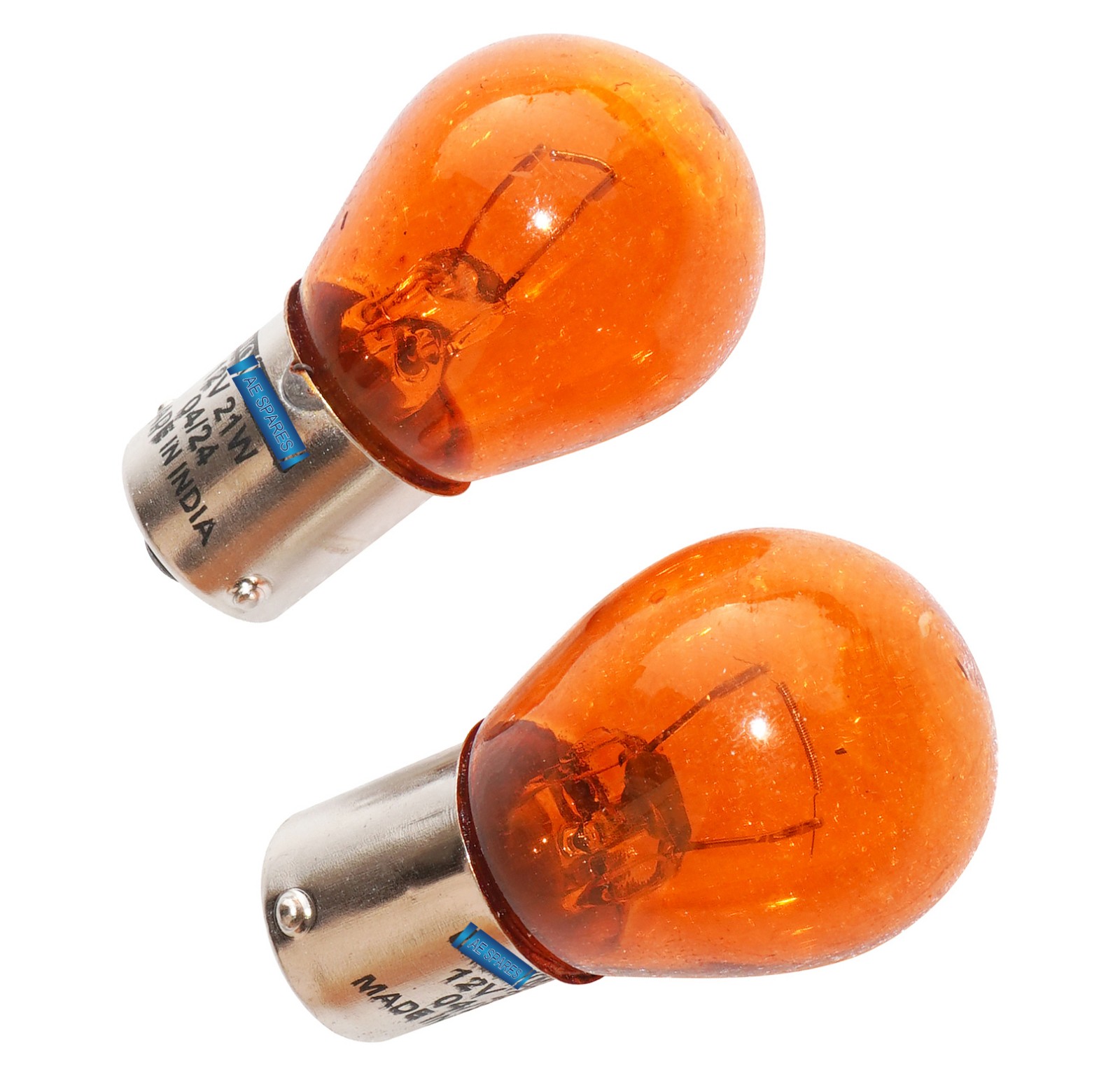 12V 21W Amber Tail Light Bulb Set For Car Jeeps Tractor Motorcycle Universal