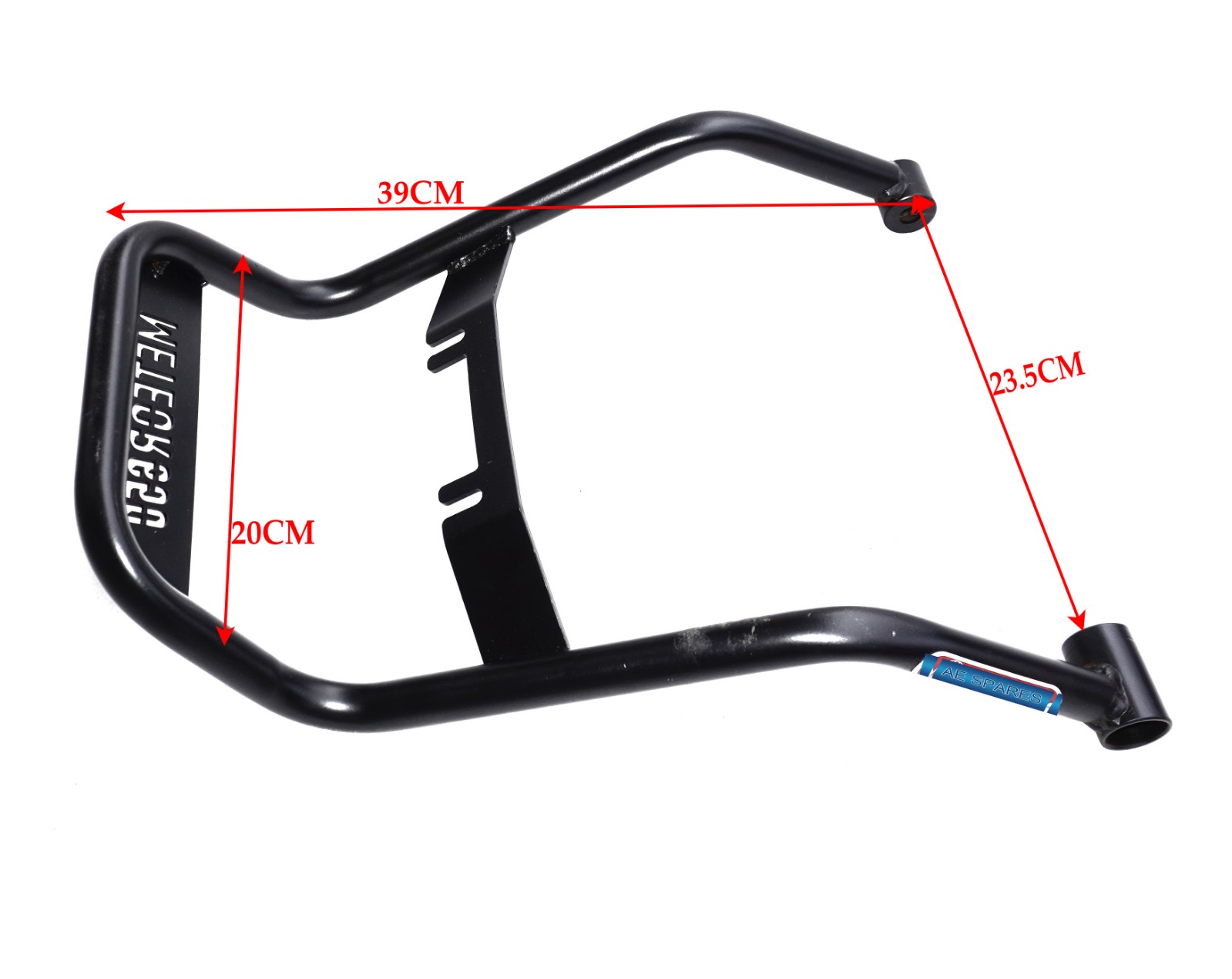 Passenger Backrest Black Fits For Royal Enfield Super Meteor 650cc