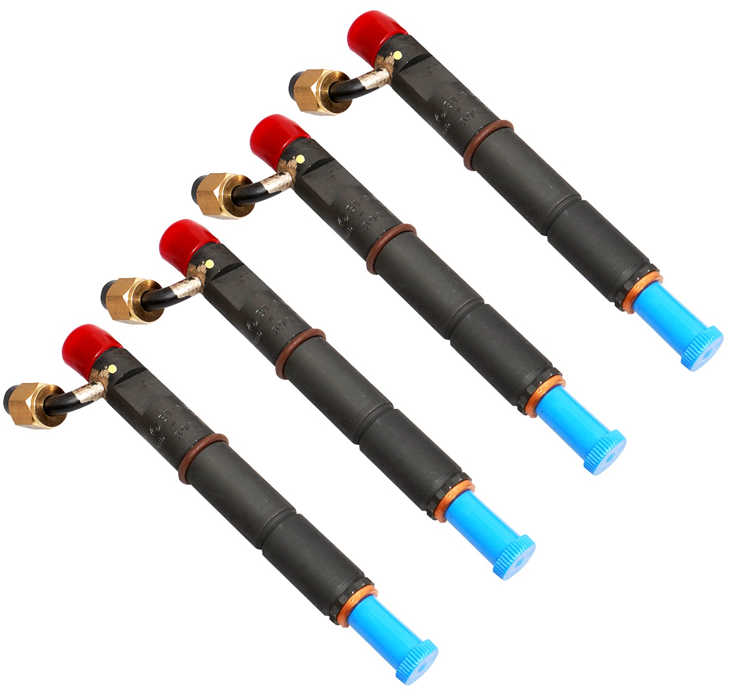 Fuel Injection Nozzle Set of 4 For John Deere 4045TF290 5055E 5075E W50 RE537233