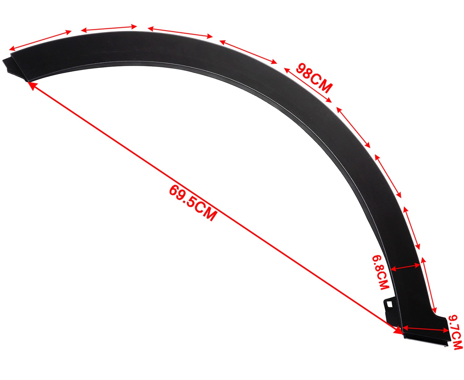 Fender Flare Wheel Arch Molding Trim LH For Hyundai Creta 1st Gen 87711A0000